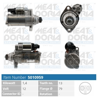 Motorino d'avviamento MEAT & DORIA 5010959