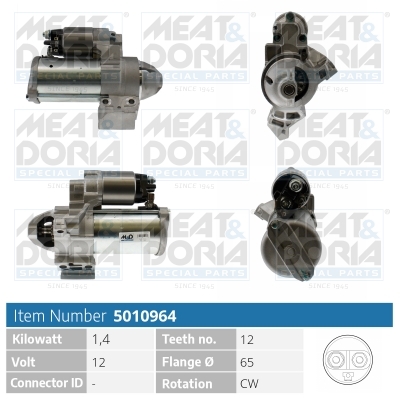 Motorino d'avviamento MEAT & DORIA 5010964