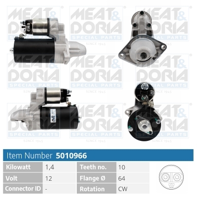Motorino d'avviamento MEAT & DORIA 5010966
