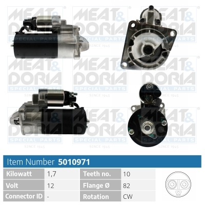 Motorino d'avviamento MEAT & DORIA 5010971