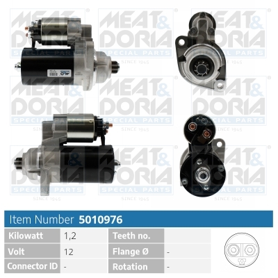 Motorino d'avviamento MEAT & DORIA 5010976