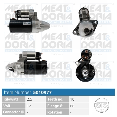 Motorino d'avviamento MEAT & DORIA 5010977