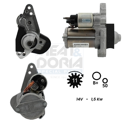 Motorino d'avviamento MEAT & DORIA 5010978G