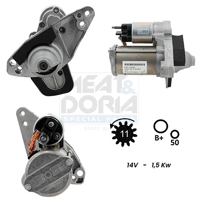 Motorino d'avviamento MEAT & DORIA 5010989G