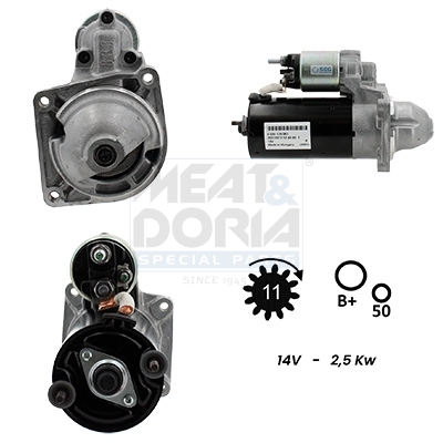 Motorino d'avviamento MEAT & DORIA 5010108G