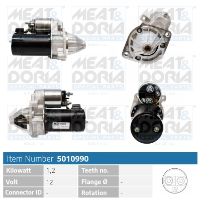 Motorino d'avviamento MEAT & DORIA 5010990