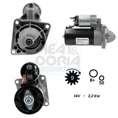 Motorino d'avviamento MEAT & DORIA 5010046G