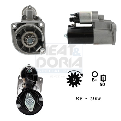 Motorino d'avviamento MEAT & DORIA 5010437G