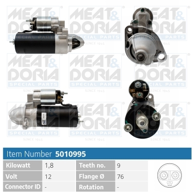 Motorino d'avviamento MEAT & DORIA 5010995