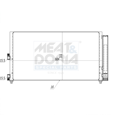 Condensatore, climatizzatore MEAT & DORIA 991000