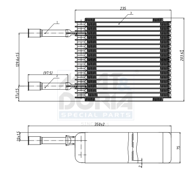 Evaporatore, climatizzatore MEAT & DORIA 997001