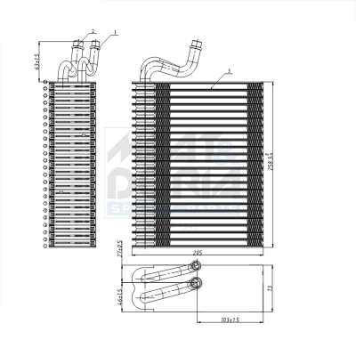 Evaporatore, climatizzatore MEAT & DORIA 997010