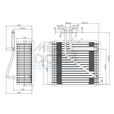 Evaporatore, climatizzatore MEAT & DORIA 997011