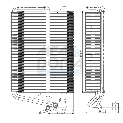 Evaporatore, climatizzatore MEAT & DORIA 997012