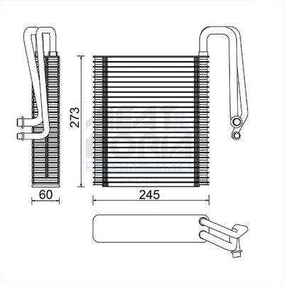 Evaporatore, climatizzatore MEAT & DORIA 997015