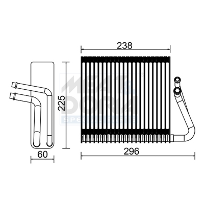 Evaporatore, climatizzatore MEAT & DORIA 997016