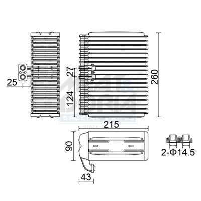 Evaporatore, climatizzatore MEAT & DORIA 997019