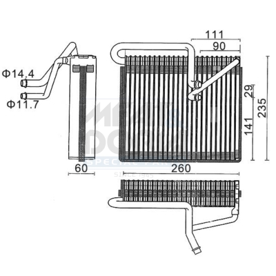 Evaporatore, climatizzatore MEAT & DORIA 997028