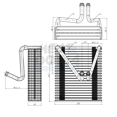 Evaporatore, climatizzatore MEAT & DORIA 997034