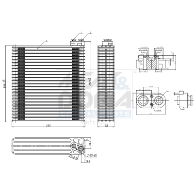 Evaporatore, climatizzatore MEAT & DORIA 997036