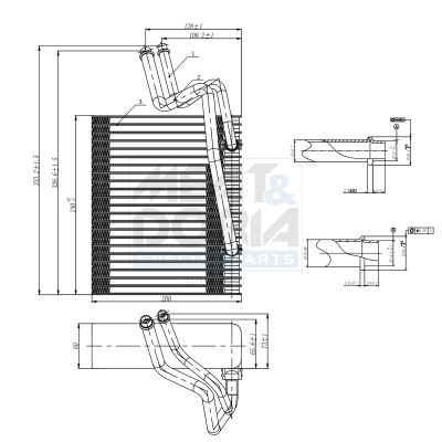 Evaporatore, climatizzatore MEAT & DORIA 997038