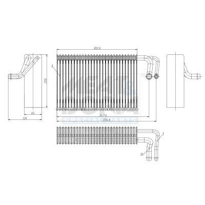 Evaporatore, climatizzatore MEAT & DORIA 997041