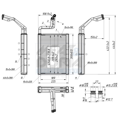 Evaporatore, climatizzatore MEAT & DORIA 997051