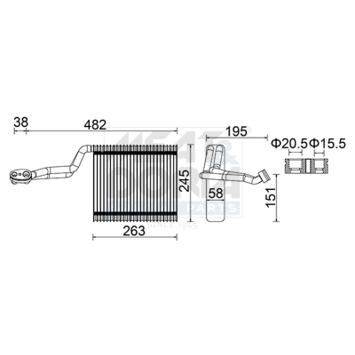 Evaporatore, climatizzatore MEAT & DORIA 997060