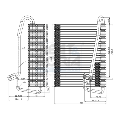Evaporatore, climatizzatore MEAT & DORIA 997068
