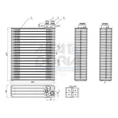 Evaporatore, climatizzatore MEAT & DORIA 997069