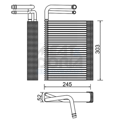 Evaporatore, climatizzatore MEAT & DORIA 997079