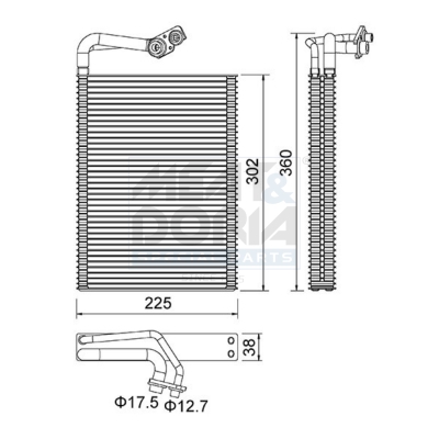 Evaporatore, climatizzatore MEAT & DORIA 997085