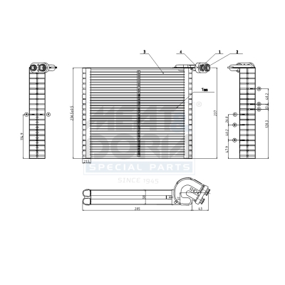 Evaporatore, climatizzatore MEAT & DORIA 997086