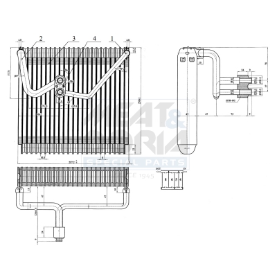 Evaporatore, climatizzatore MEAT & DORIA 997087