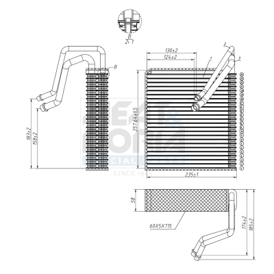 Evaporatore, climatizzatore MEAT & DORIA 997098