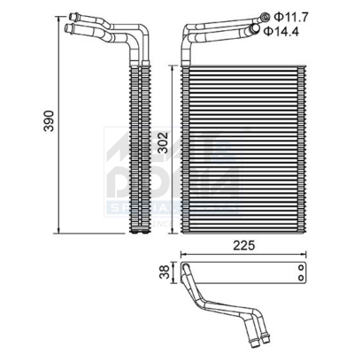Evaporatore, climatizzatore MEAT & DORIA 997101