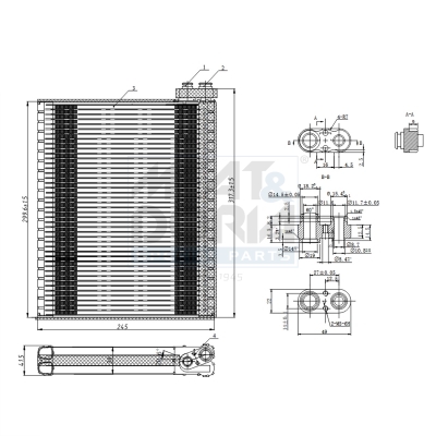 Evaporatore, climatizzatore MEAT & DORIA 997103