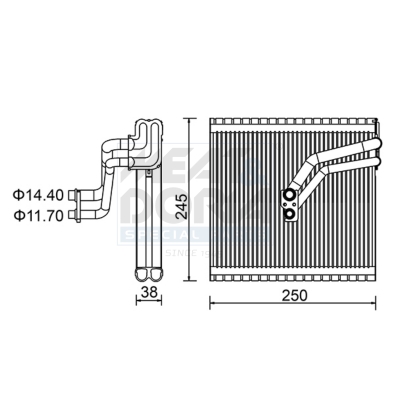 Evaporatore, climatizzatore MEAT & DORIA 997105