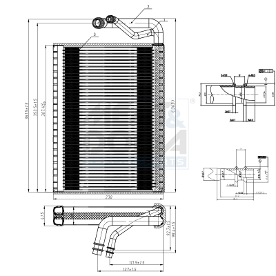 Evaporatore, climatizzatore MEAT & DORIA 997108