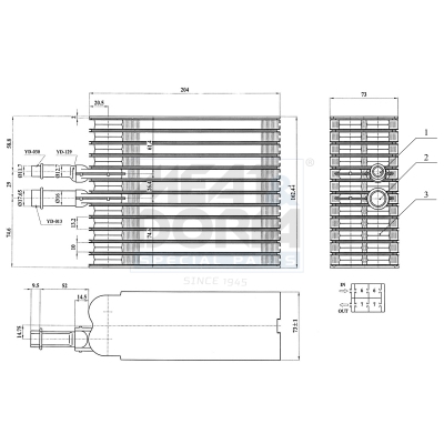 Evaporatore, climatizzatore MEAT & DORIA 997115