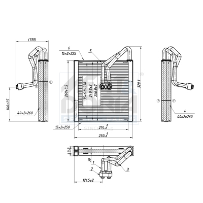 Evaporatore, climatizzatore MEAT & DORIA 997122
