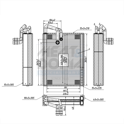Evaporatore, climatizzatore MEAT & DORIA 997126