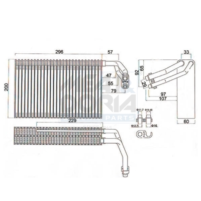 Evaporatore, climatizzatore MEAT & DORIA 997134