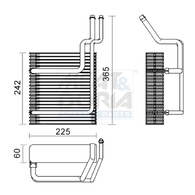Evaporatore, climatizzatore MEAT & DORIA 997137