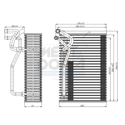 Evaporatore, climatizzatore MEAT & DORIA 997138