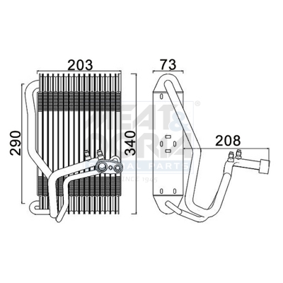 Evaporatore, climatizzatore MEAT & DORIA 997140