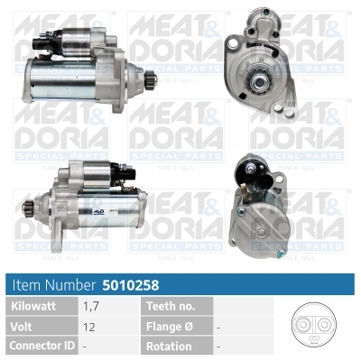 Motorino d'avviamento MEAT & DORIA 5010258