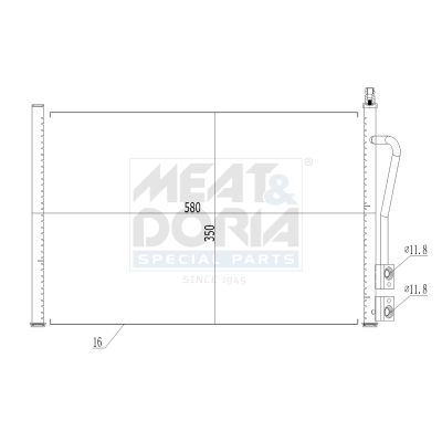 Condensatore, climatizzatore MEAT & DORIA 991003