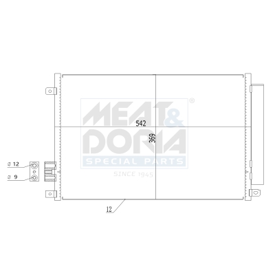 Condensatore, climatizzatore MEAT & DORIA 991004