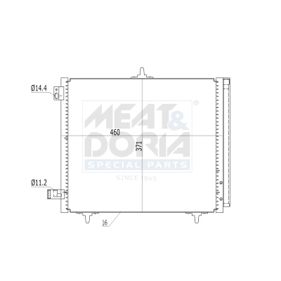 Condensatore, climatizzatore MEAT & DORIA 991005